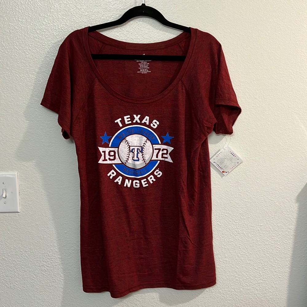 Texas Rangers 1972 v-neck tee